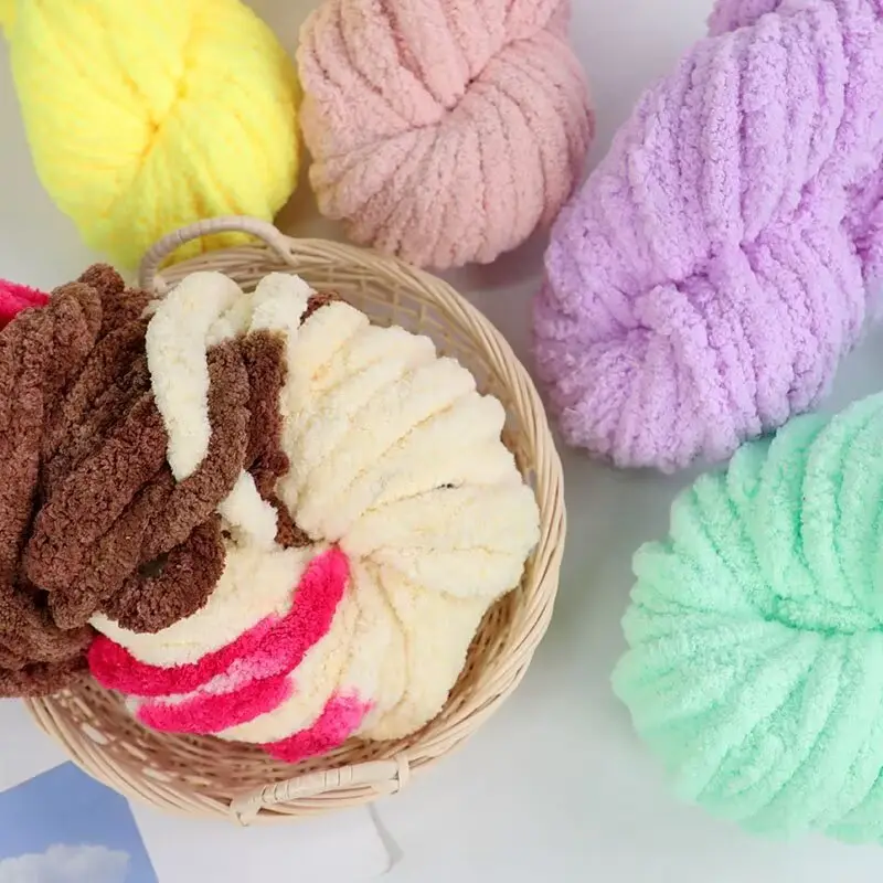 Thick ice line finger thick wool braided hat scarf line hand-woven blanket cat nest thick line manufacturers wholesale — feature 23