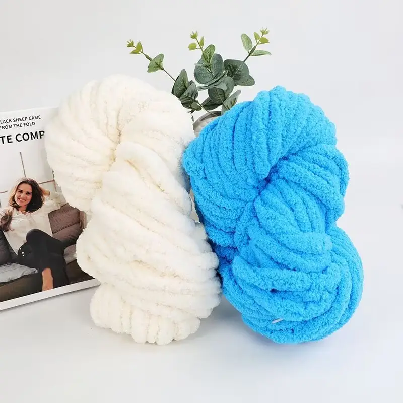 Thick ice line finger thick wool braided hat scarf line hand-woven blanket cat nest thick line manufacturers wholesale — feature 24