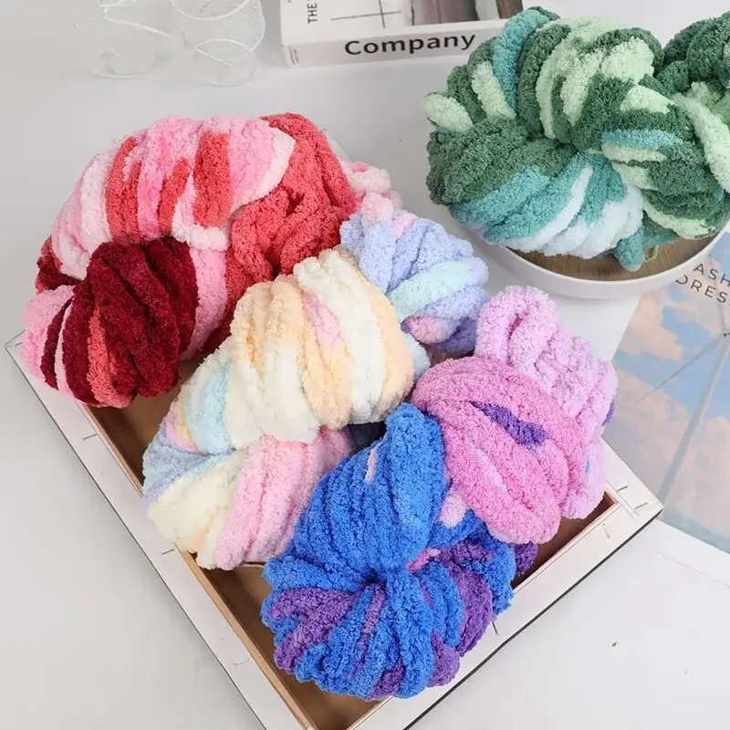 Thick ice line finger thick wool braided hat scarf line hand-woven blanket cat nest thick line manufacturers wholesale — feature 25