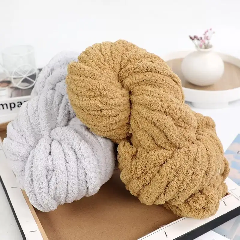 Thick ice line finger thick wool braided hat scarf line hand-woven blanket cat nest thick line manufacturers wholesale — feature 26