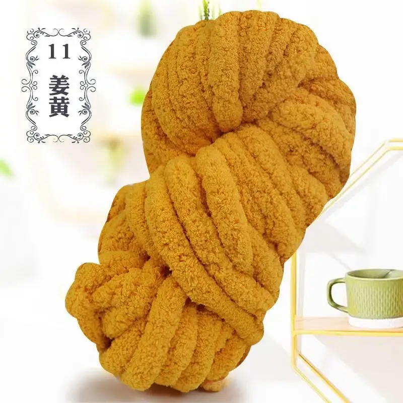 Thick ice line finger thick wool braided hat scarf line hand-woven blanket cat nest thick line manufacturers wholesale