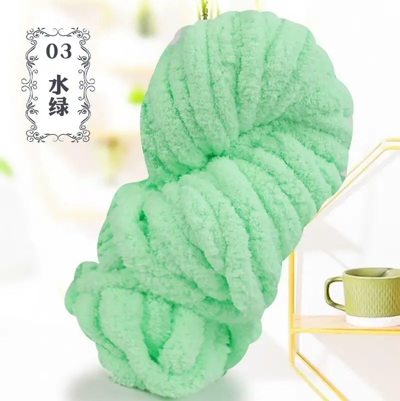Thick ice line finger thick wool braided hat scarf line hand-woven blanket cat nest thick line manufacturers wholesale