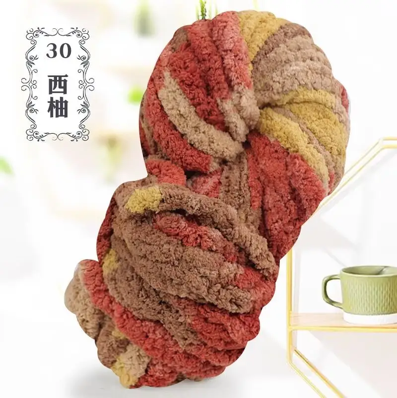 Thick ice line finger thick wool braided hat scarf line hand-woven blanket cat nest thick line manufacturers wholesale