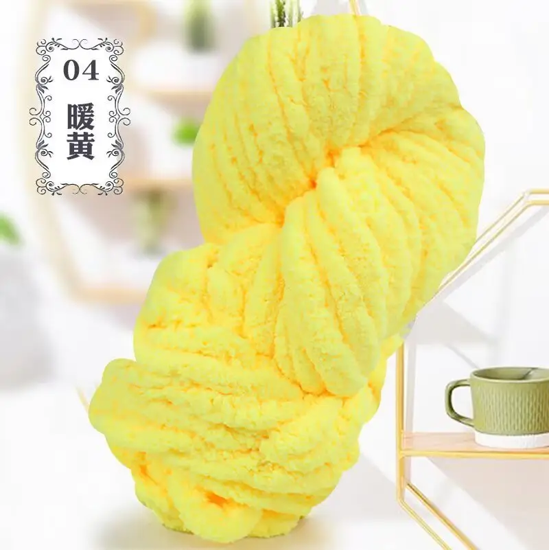 Thick ice line finger thick wool braided hat scarf line hand-woven blanket cat nest thick line manufacturers wholesale
