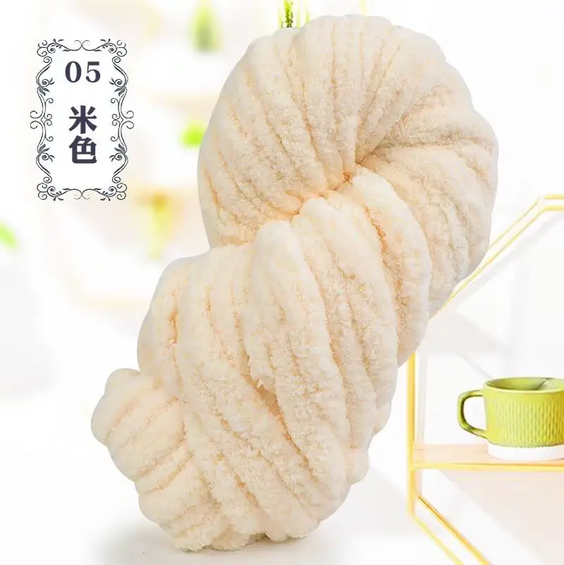 Thick ice line finger thick wool braided hat scarf line hand-woven blanket cat nest thick line manufacturers wholesale