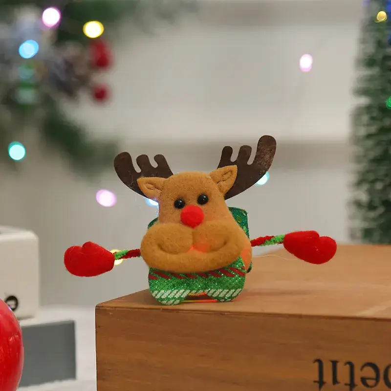 Christmas Santa Clap Ring Bracelet for Kids - Image 3