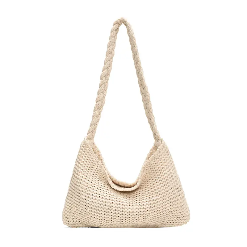 Summer Knitted Underarm Bag 2024 Cotton Woven Shoulder - Image 8