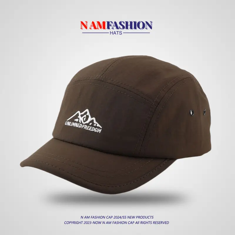 Japanese Style Men's Purple Short-Brim Cap