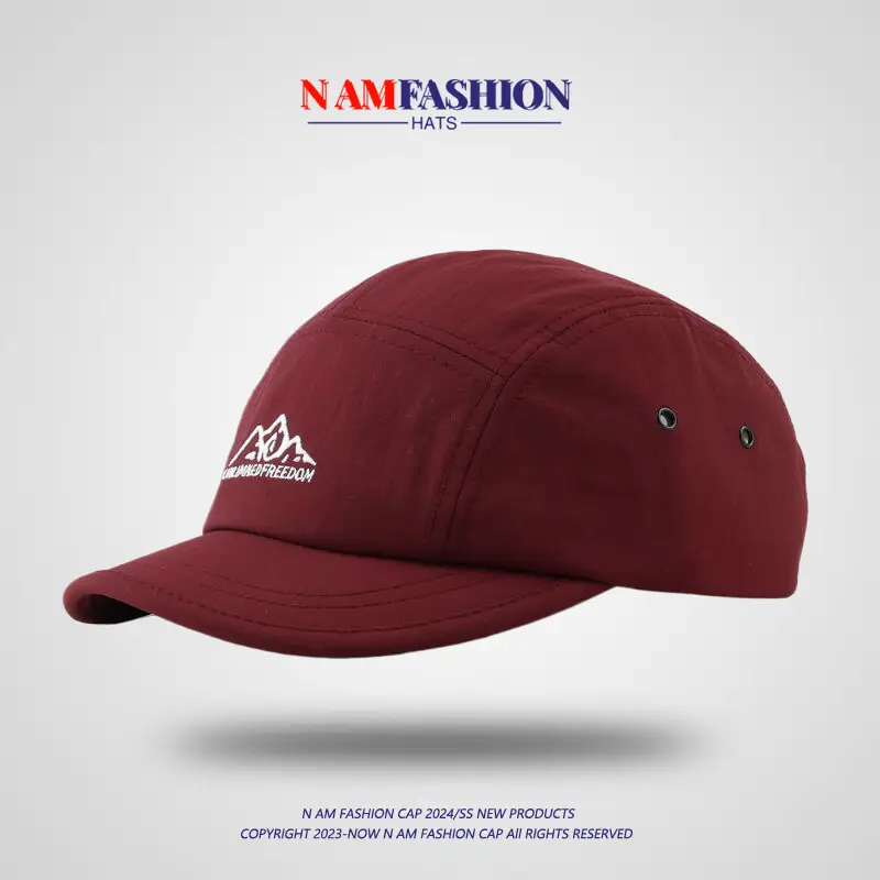Japanese Style Men's Purple Short-Brim Cap