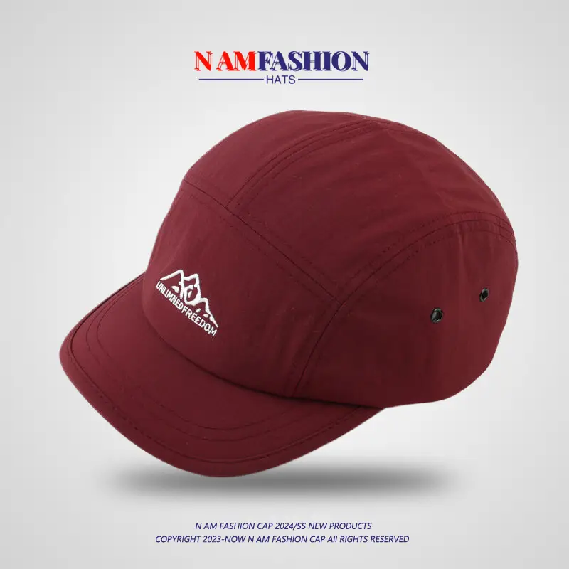 Japanese Style Men's Purple Short-Brim Cap — feature 15