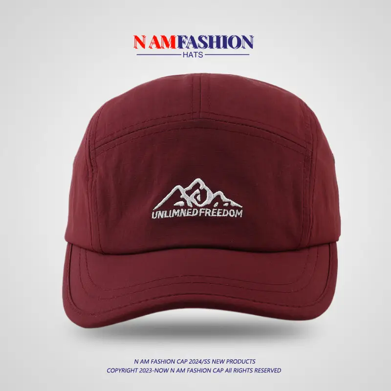 Japanese Style Men's Purple Short-Brim Cap — feature 17
