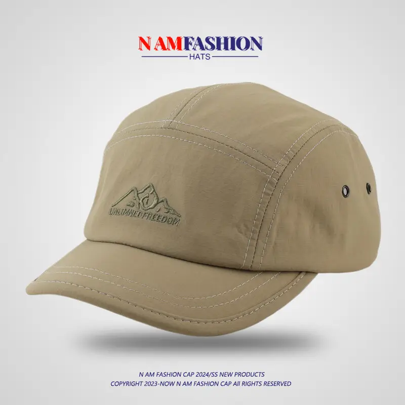 Japanese Style Men's Purple Short-Brim Cap — feature 8