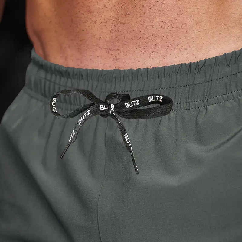 Men Grey Five Point Zip Shorts Summer Wear — feature 11