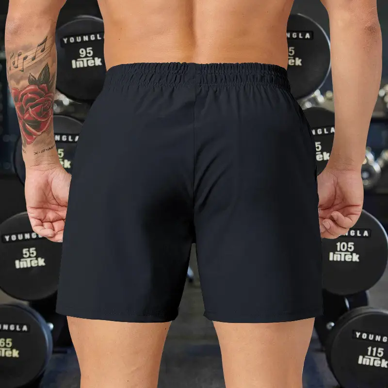 Men Grey Five Point Zip Shorts Summer Wear — feature 18