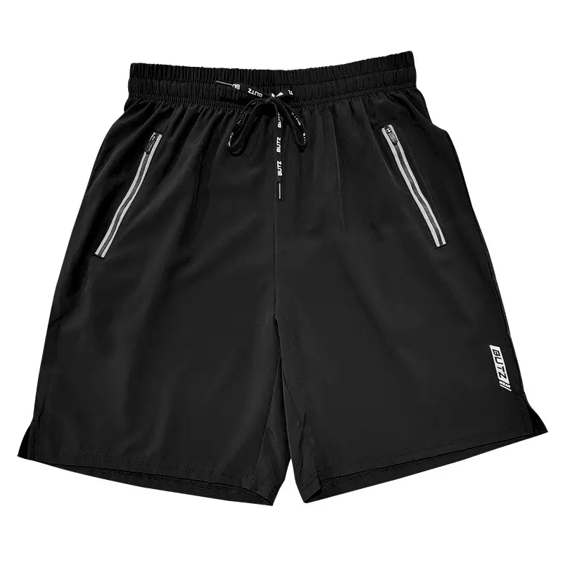 Men Grey Five Point Zip Shorts Summer Wear — feature 21