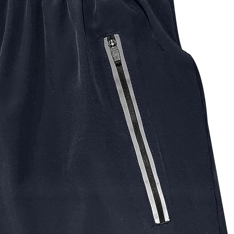 Men Grey Five Point Zip Shorts Summer Wear — feature 22