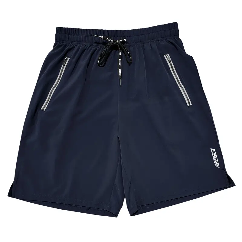 Men Grey Five Point Zip Shorts Summer Wear — feature 30