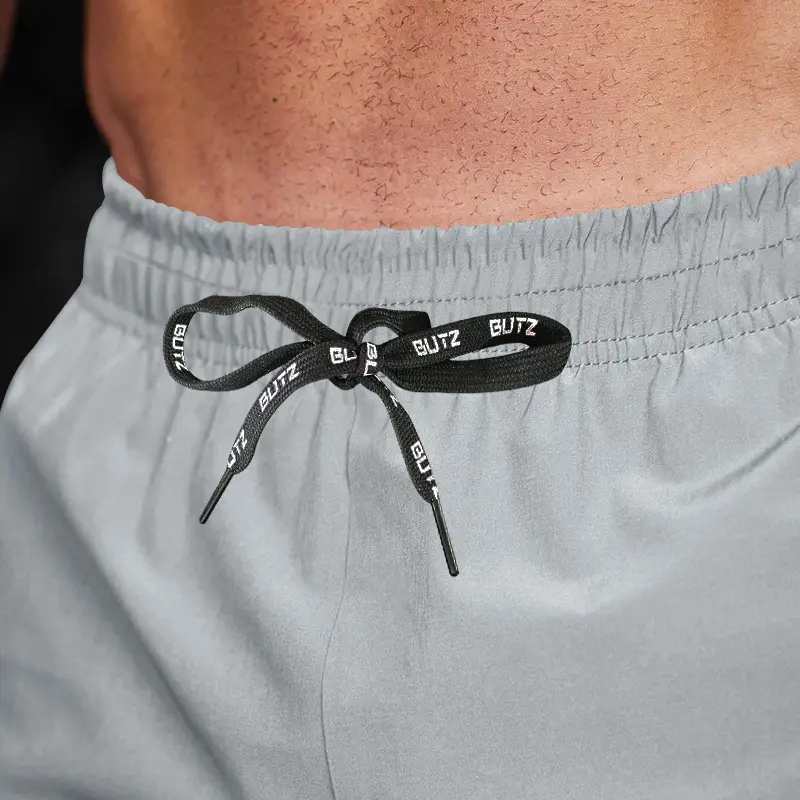 Men Grey Five Point Zip Shorts Summer Wear — feature 35