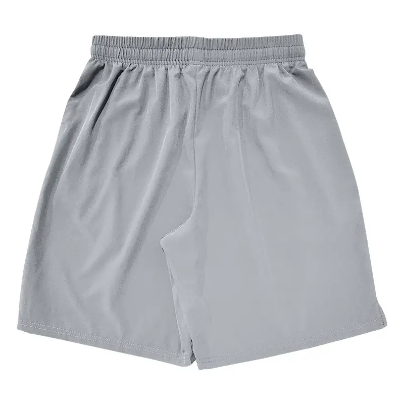 Men Grey Five Point Zip Shorts Summer Wear — feature 36