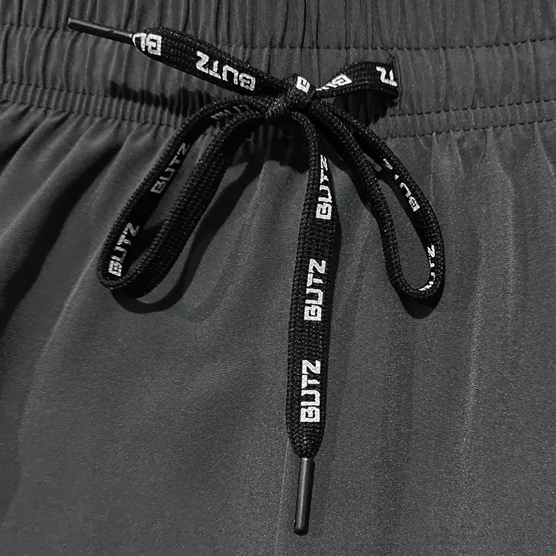 Men Grey Five Point Zip Shorts Summer Wear — feature 7