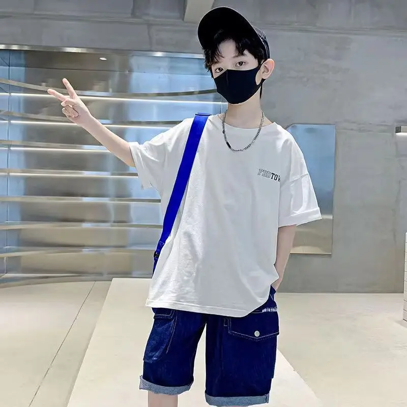 White Graphic T-Shirt for Boys Girls Summer Casual Wear — feature 15