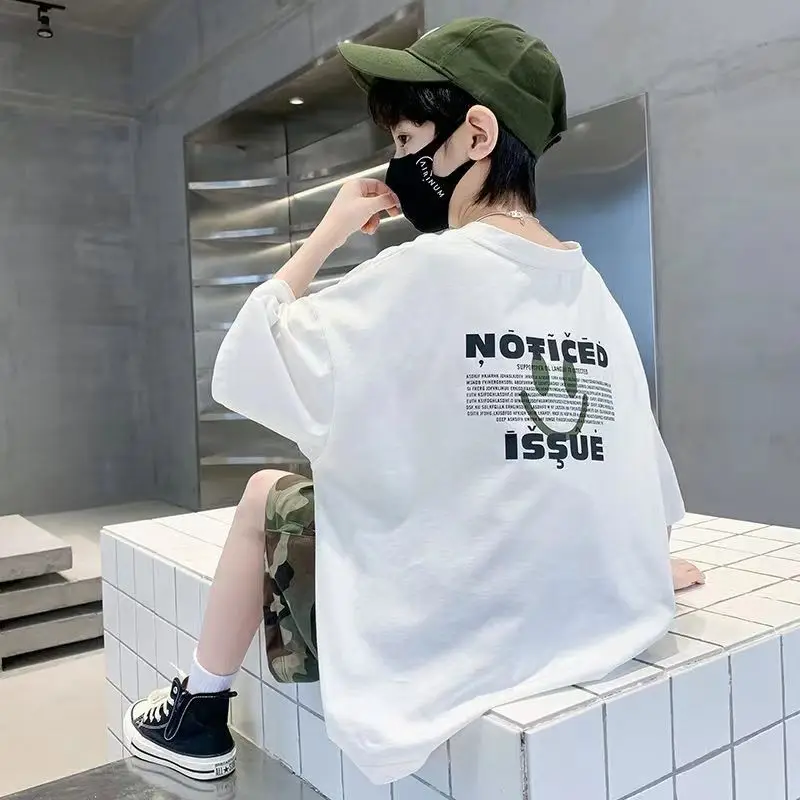 White Graphic T-Shirt for Boys Girls Summer Casual Wear — feature 18