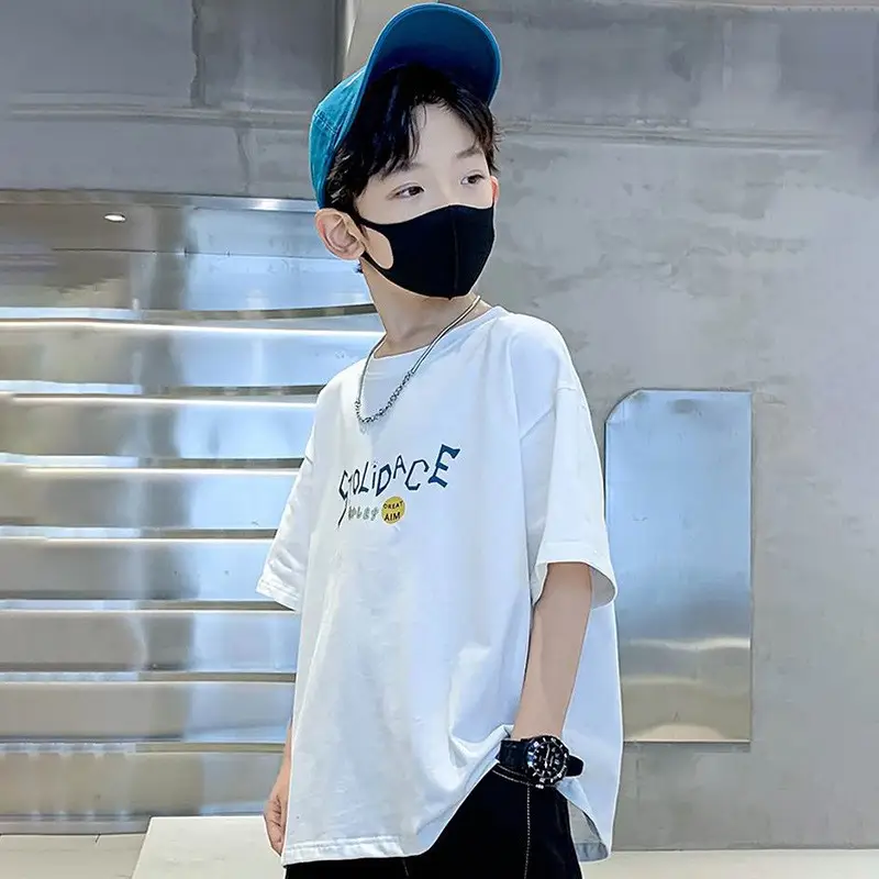White Graphic T-Shirt for Boys Girls Summer Casual Wear — feature 31
