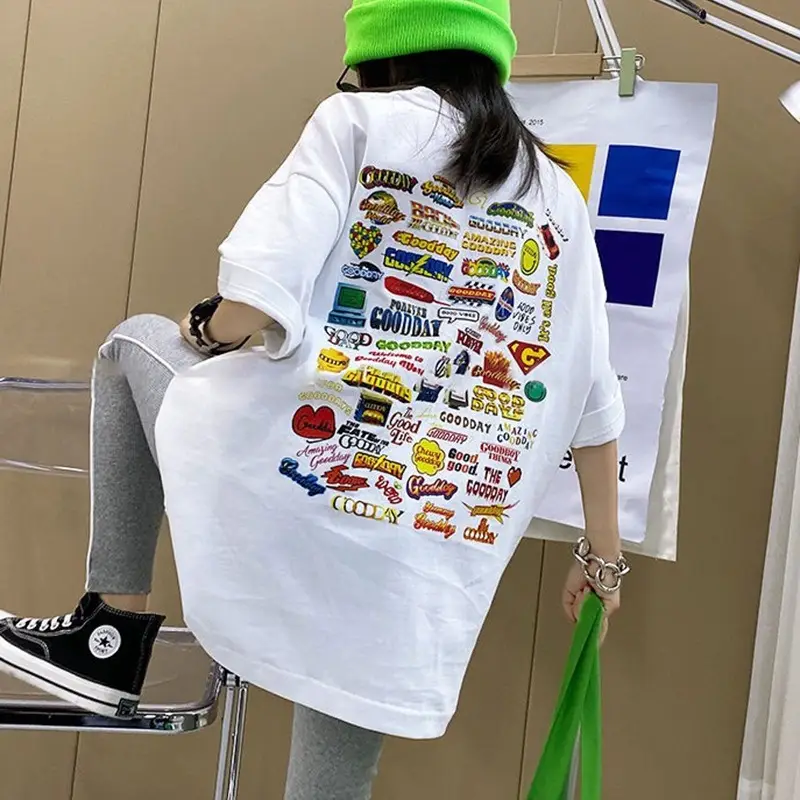 Kids Cotton T-Shirt White Summer Boys Medium — feature 15