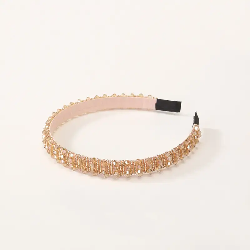 Women's Cross-Country Rhinestone Headband with Diamond Baroque Design - Image 5