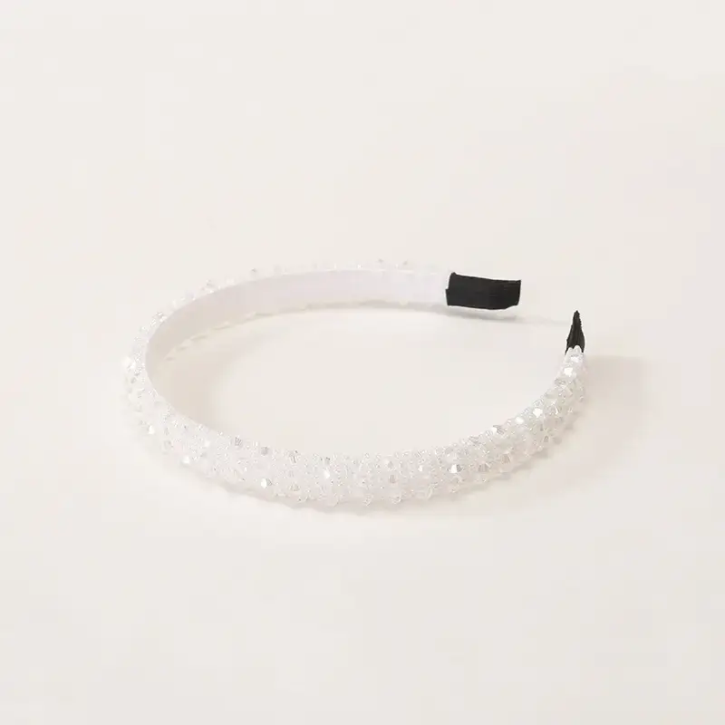 Women's Cross-Country Rhinestone Headband with Diamond Baroque Design - Image 6