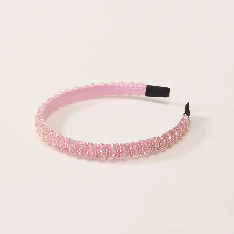 Women's Cross-Country Rhinestone Headband with Diamond Baroque Design - Image 7