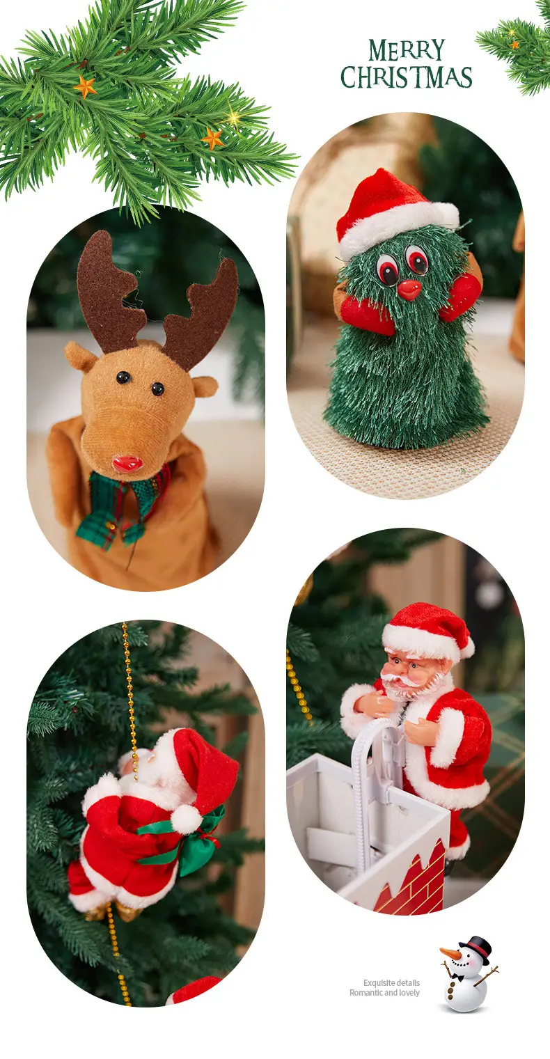 Santa Claus Electric Christmas Decorator with Umbrella — feature 13