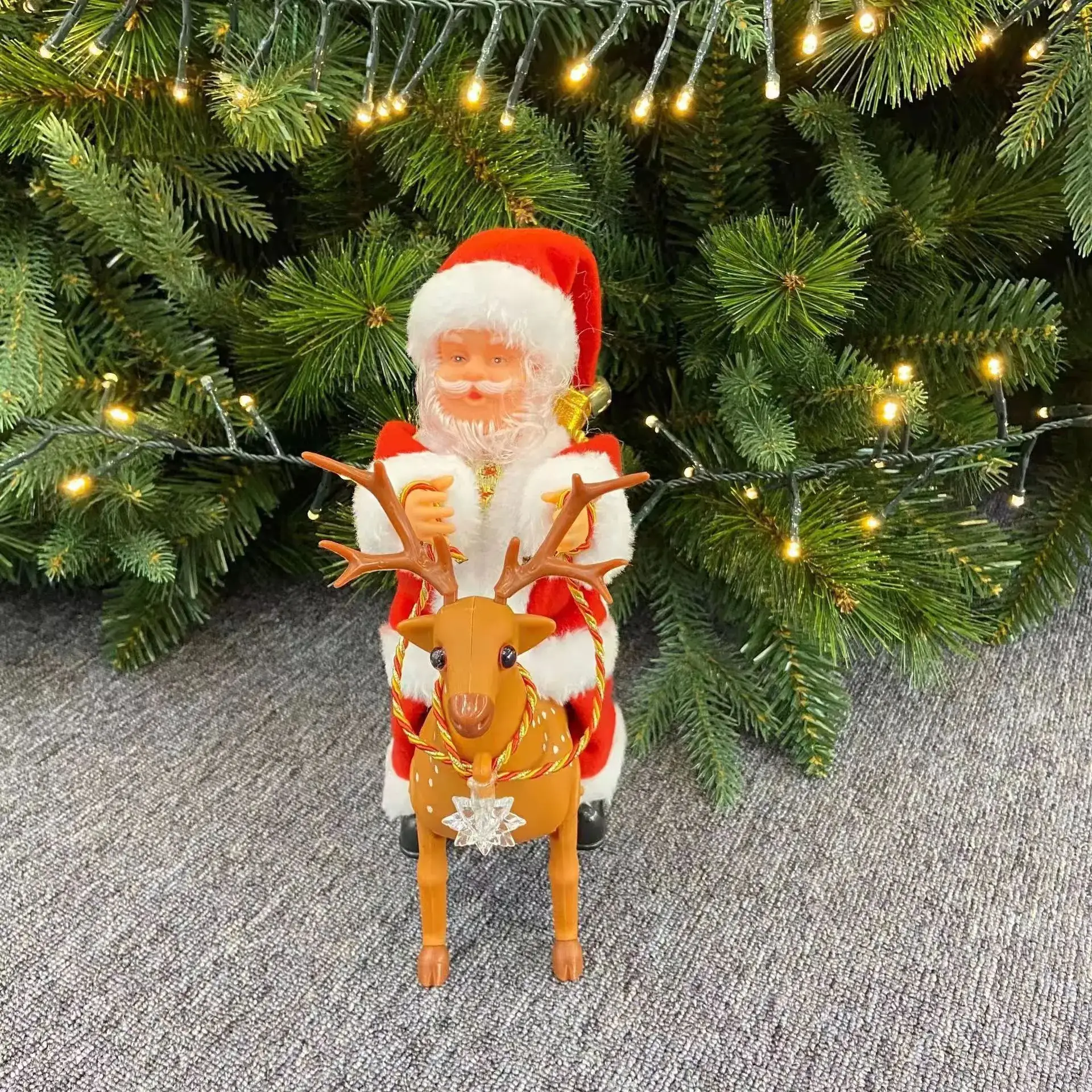 Santa Claus Electric Christmas Decorator with Umbrella - Image 21