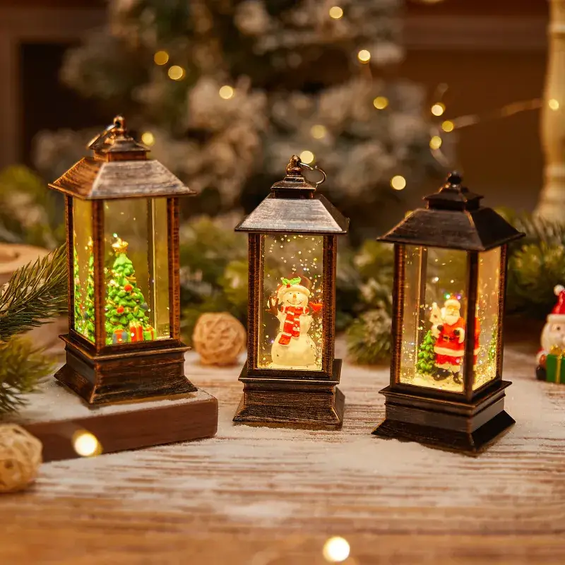 Christmas Wind Lamp Santa Claus Red Crystal Decor - Image 18