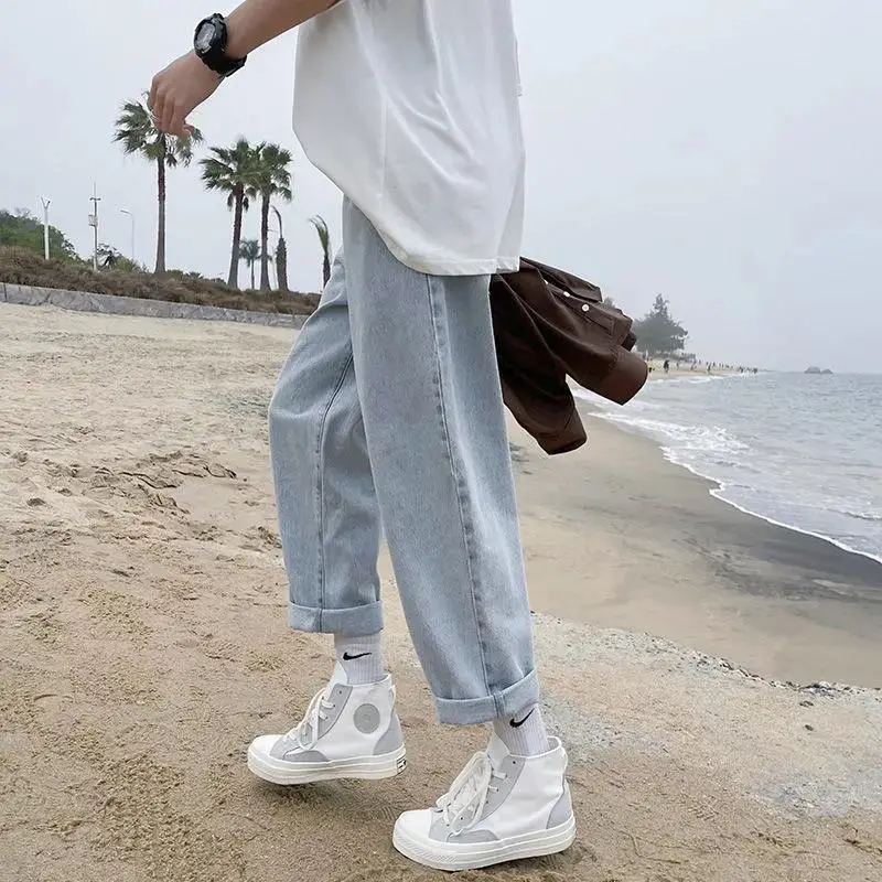 Men's Green Hoodie Black Jeans Korean Style Loose Fit — feature 5