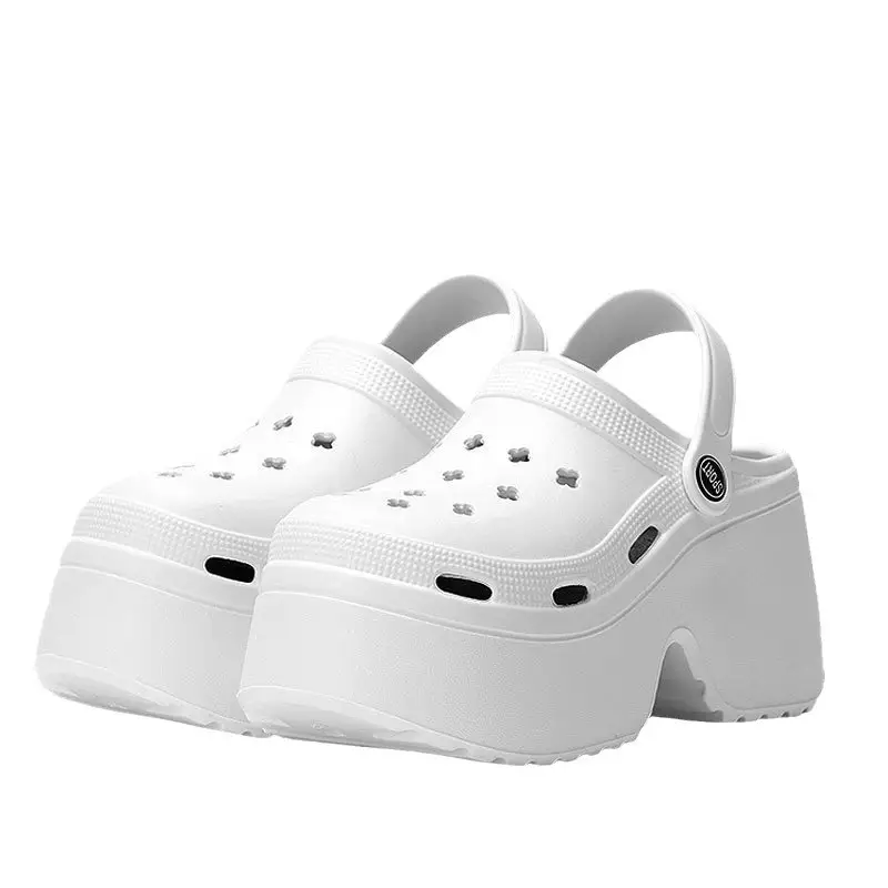 Summer Height-raising Sandals for Women Parent-child Thick-soled Summer Lightweight High-value Cute Beach Sandals and Slippers DIY Accessories - Image 7