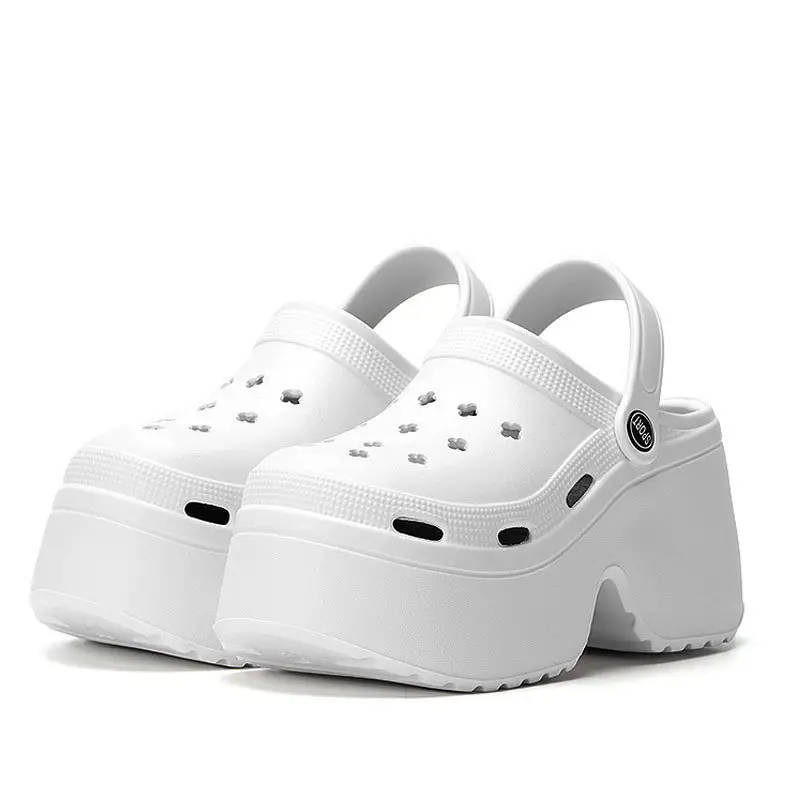 Summer Height-raising Sandals for Women Parent-child Thick-soled Summer Lightweight High-value Cute Beach Sandals and Slippers DIY Accessories - Image 2