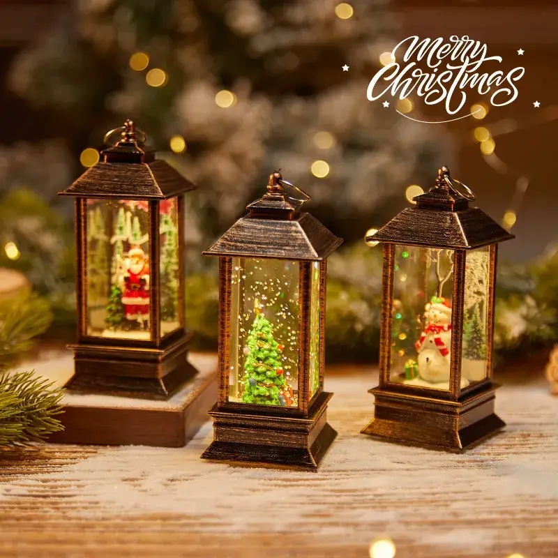 Christmas Wind Lamp Santa Claus Red Lantern Decor - Image 22