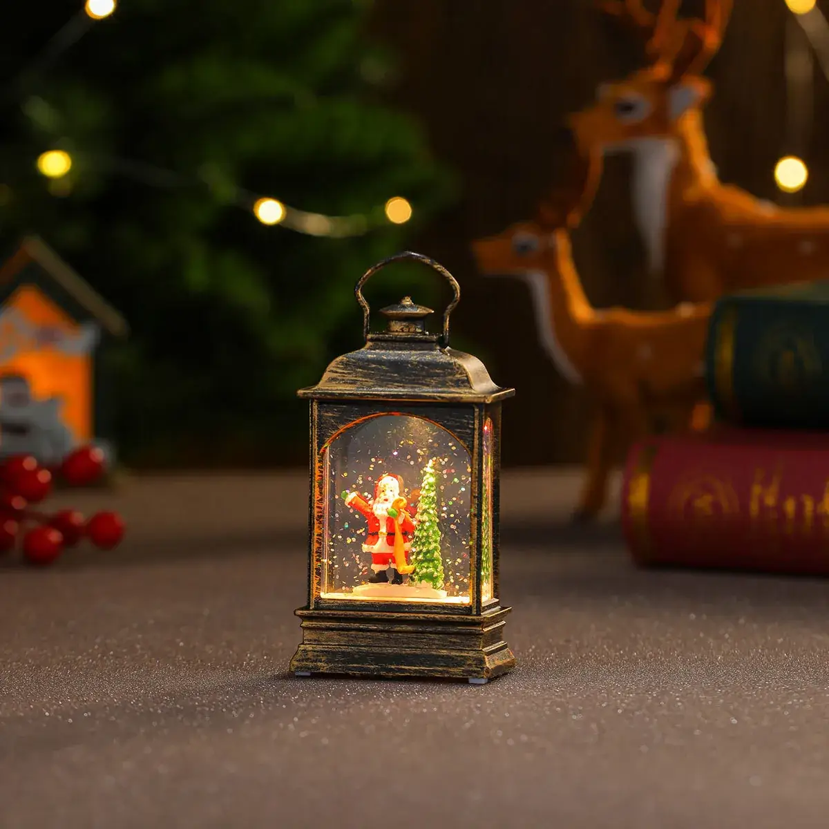 Christmas Wind Lamp Santa Claus Red Lantern Decor - Image 7