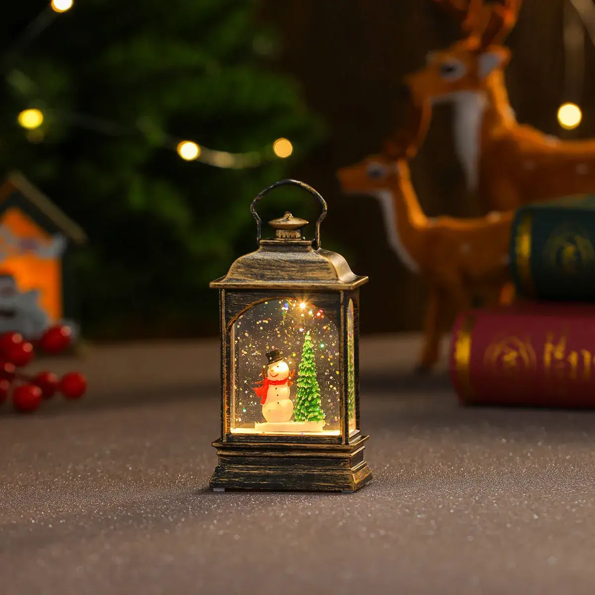Christmas Wind Lamp Santa Claus Red Lantern Decor - Image 8