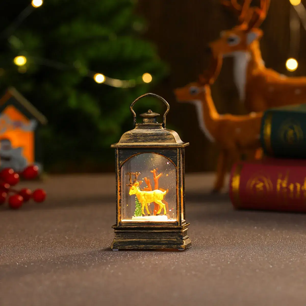 Christmas Wind Lamp Santa Claus Red Lantern Decor - Image 9