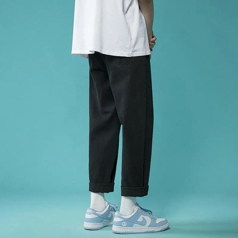 Men High Waist Wide Leg Jeans 2024 Spring - Image 7