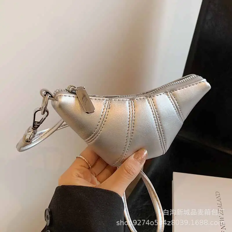 Silver French Niche Shoulder Bag for Women 2026