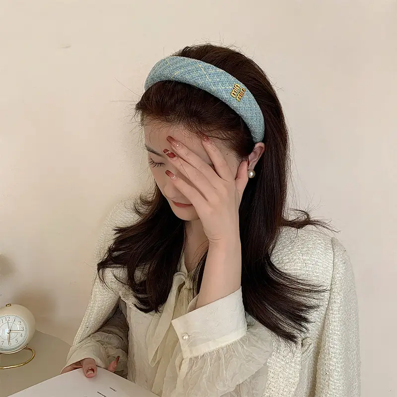 Free Shipping New Small Sponge Wide-Brimmed Headband Pressed Hair Bangs Colorfulful Heightening Girl Ins Outing Headband Face Wash Hair - Image 7