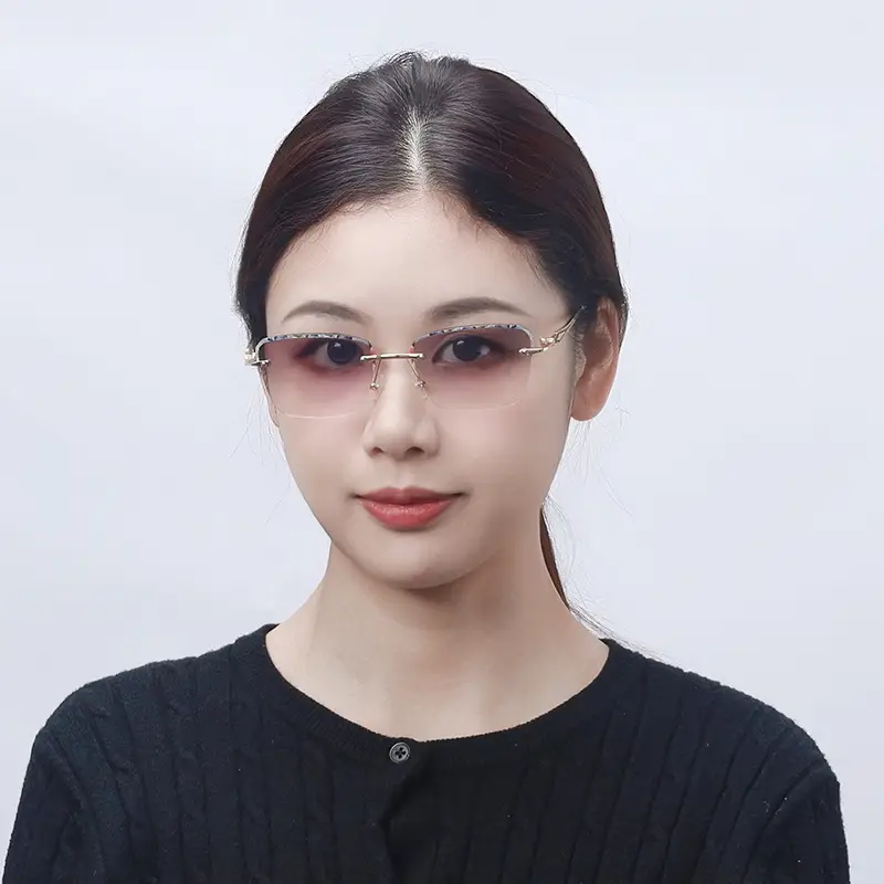 3D Lace Square Frame Reading Glasses Women - Image 4