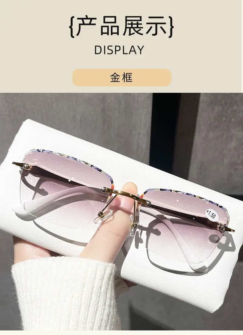 3D Lace Square Frame Reading Glasses Women — feature 35