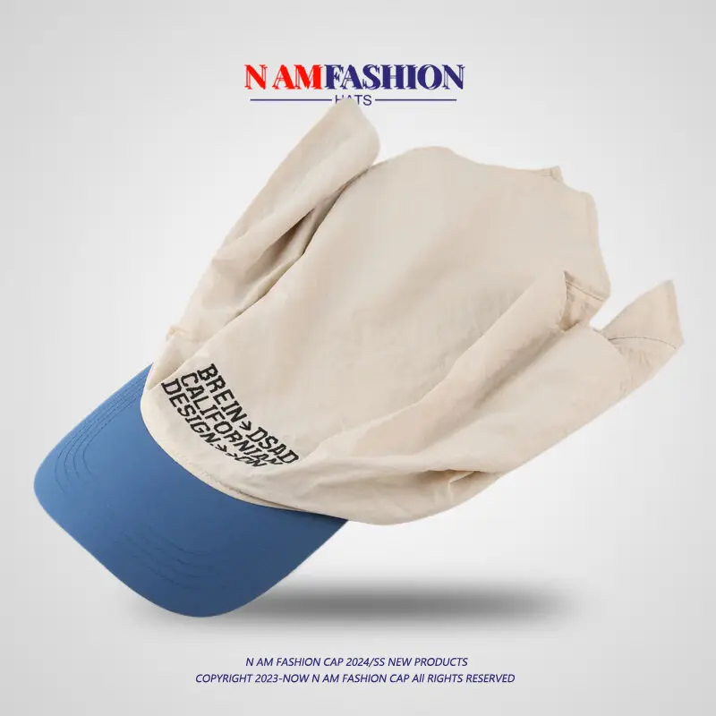 Women's Pink Letter Embroidered Sunscarf Cap - Image 9