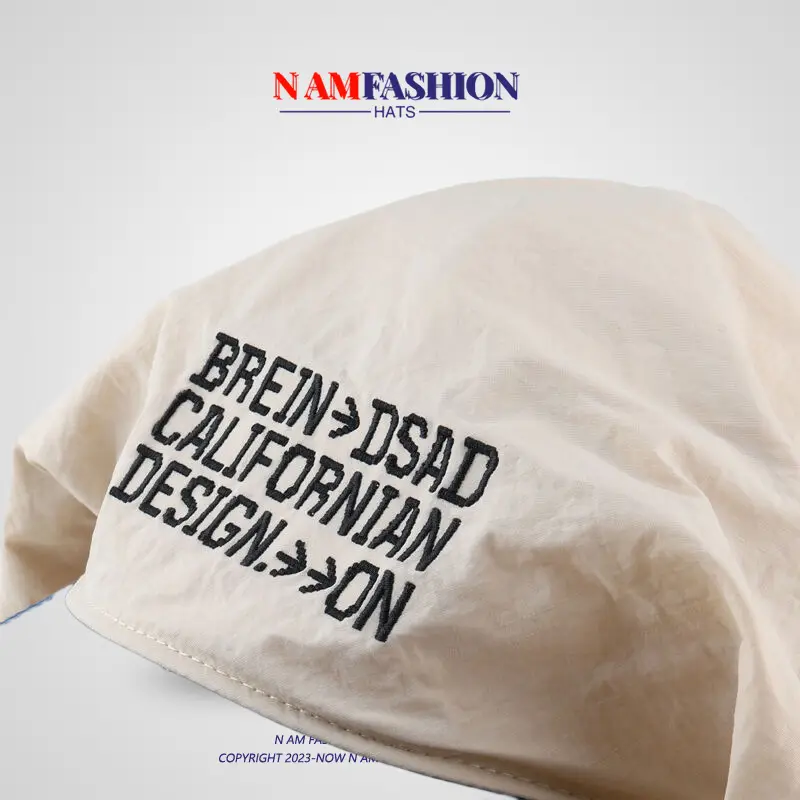 Women's Pink Letter Embroidered Sunscarf Cap — feature 9
