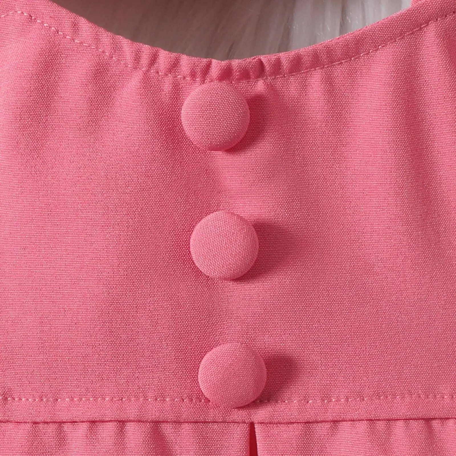 Pink Flying Sleeve Top & Pleated Skirt Set for Girls — feature 9
