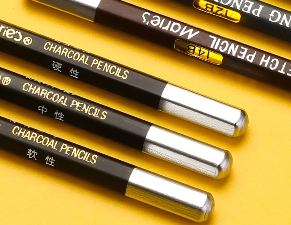 Marley Pencil Sketch Carbon Pen Drawing Painting Sketch Carbon Pen Hard Medium Soft White Carbon Pen Special for Beginners Art Students — feature 11